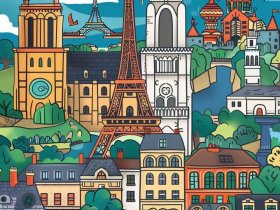 世界名胜古迹儿童画 世界各国名胜古迹简笔画