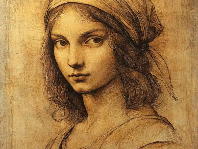 世界名画线描画人物 世界名画线描画人物图片