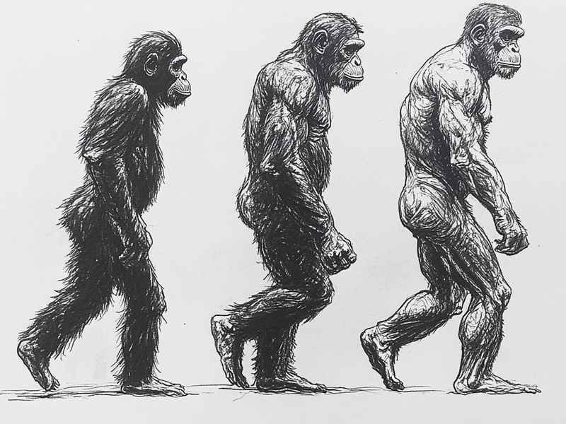 人类走路姿势的进化史、人类走路姿势的进化史图片