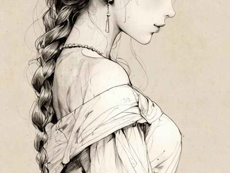 世界名画线描画人物 世界名画线描画人物图片