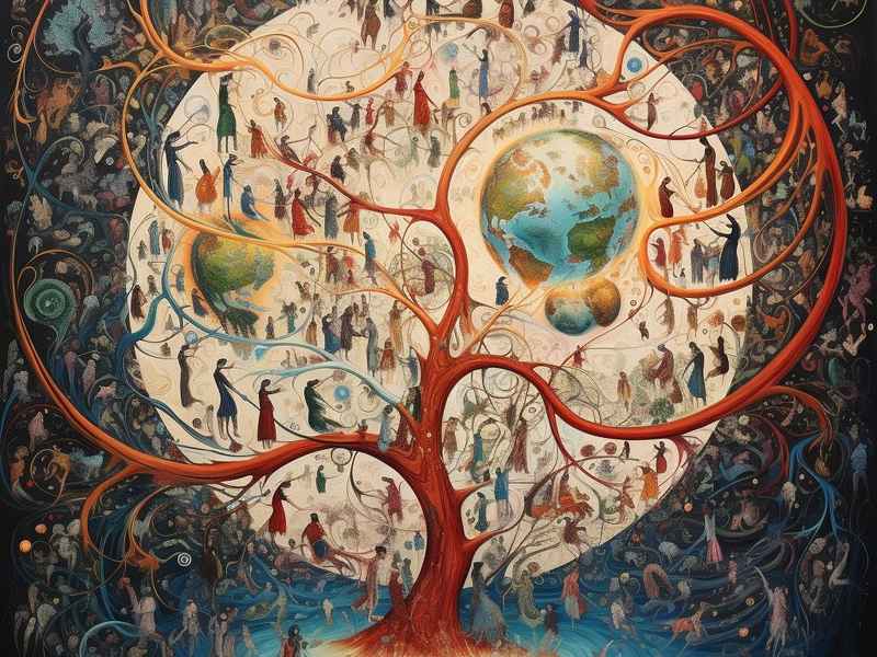 世界神话故事人物关系图，世界神话故事人物关系图手抄报