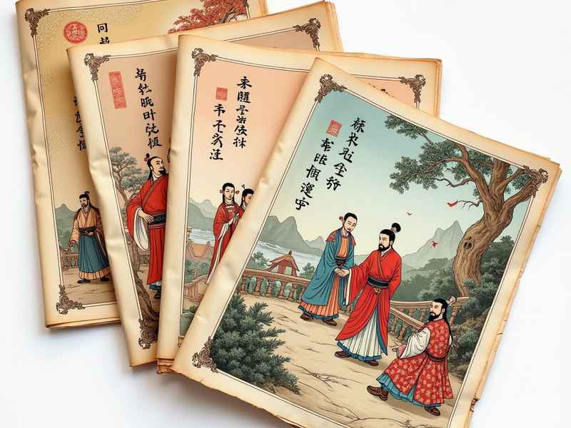 世界历史人物故事连环画4幅、世界历史人物故事连环画4幅图片