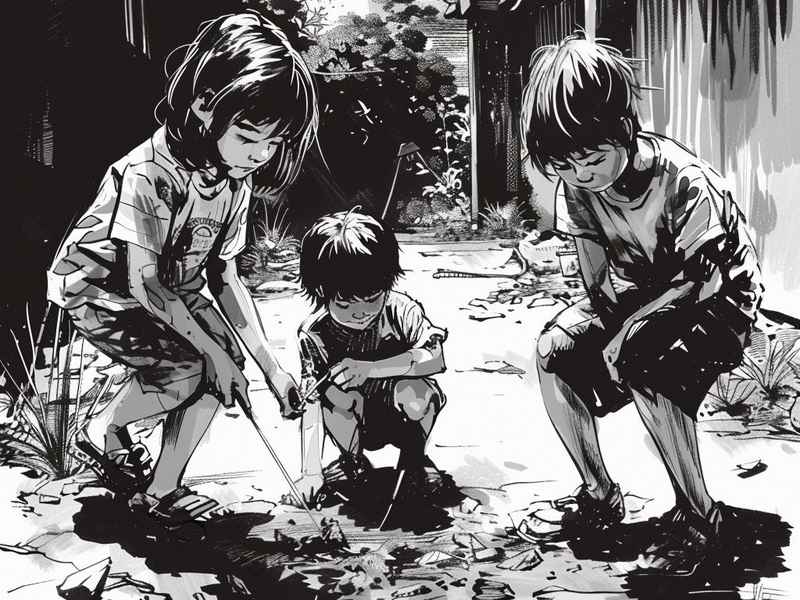 人物速写三人组合图片场景、人物速写三人组合图片场景描写