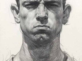 人物速写头部临摹范本，人物速写头部临摹范本图片