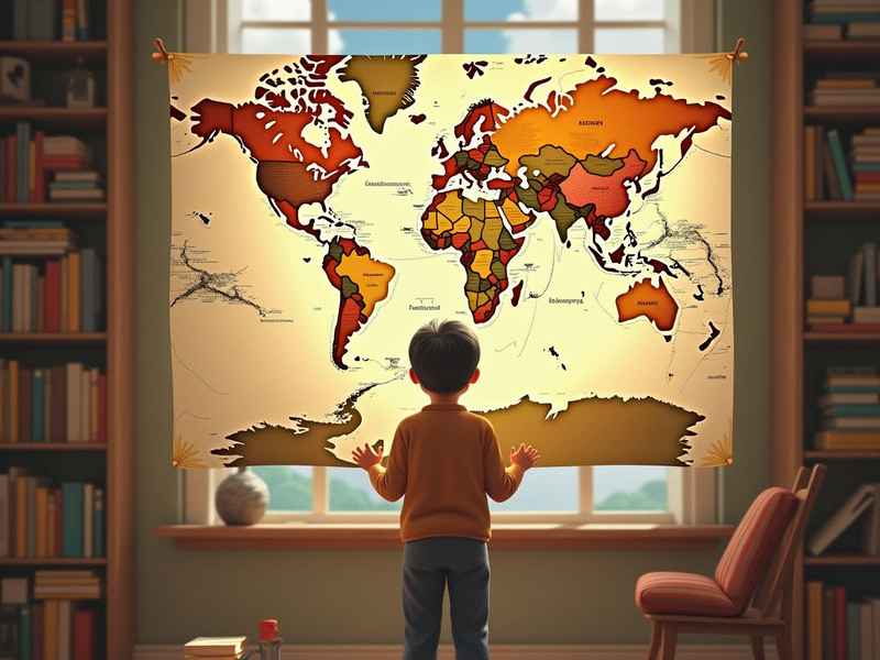 世界故事海报 - 世界故事海报手绘图片