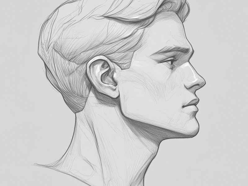 人物速写头部图片大全写生（人物速写 头部图片大全 临摹范本）