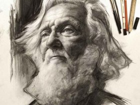 世界名人素描画教程；世界名人素描画教程图片