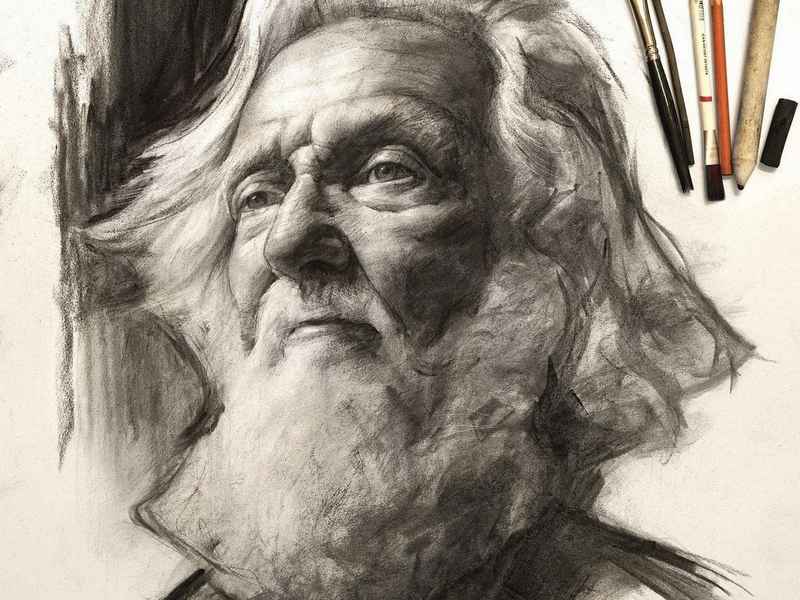 世界名人素描画教程；世界名人素描画教程图片