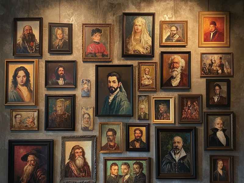 世界历史百位名人油画，世界历史百位名人油画图片