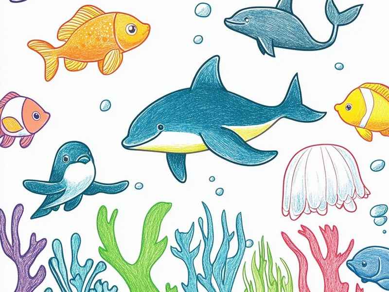 海底世界绘本故事、海底世界绘本故事简笔画