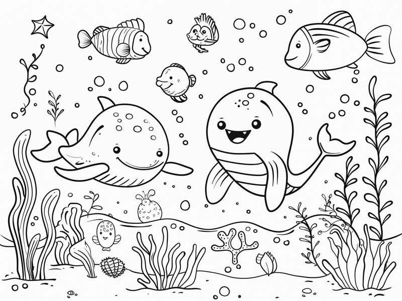 海底世界绘本故事、海底世界绘本故事简笔画