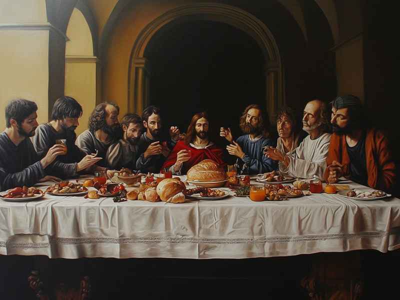 世界名画最后的晚餐的背景故事，世界名画最后的晚餐的背景故事是什么