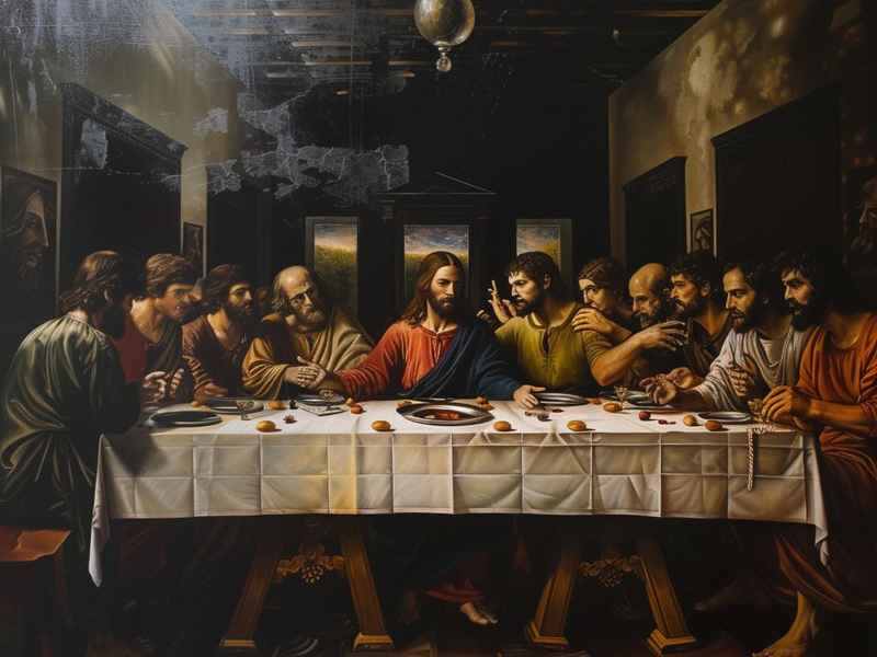 世界名画最后的晚餐的背景故事，世界名画最后的晚餐的背景故事是什么