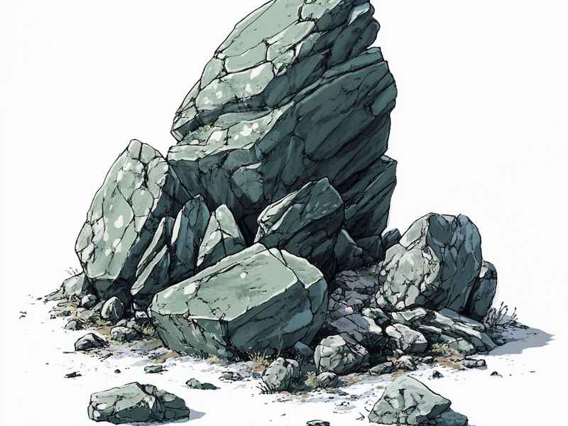 画奇石最简单的画法、画奇石最简单的画法图片
