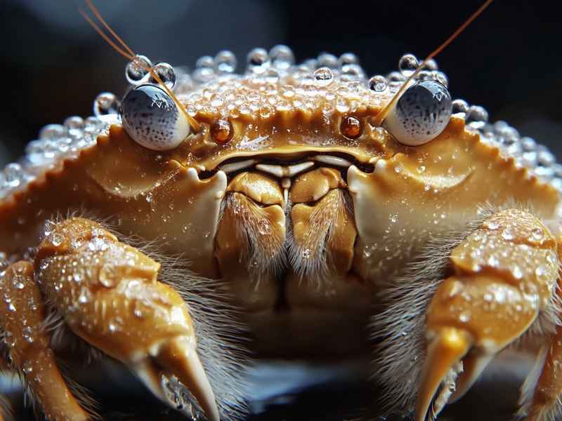 小螃蟹敲罐子的图片 小螃蟹敲罐子的图片可爱