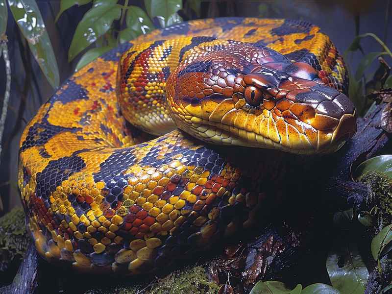 黄金蟒长什么样子？ 黄金蟒蛇长什么样子