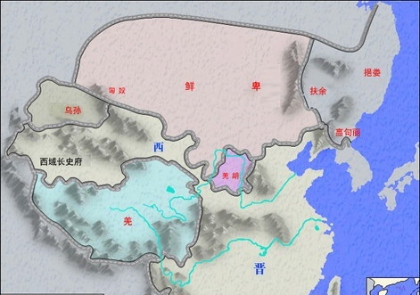 历史-晋朝地图——古代两晋时期的中国版图介绍